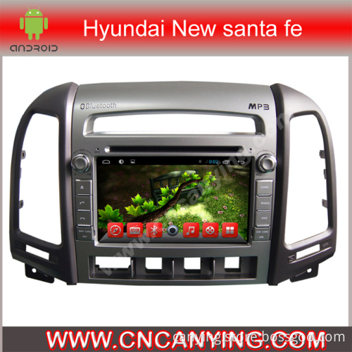 Car DVD Player for Pure Android 4.2.2 Car DVD Player with A9 CPU Capacitive Touch Screen GPS Bluetooth for Hyundai New Santa Fe (AD-7031)